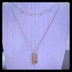 Isabella M Sterling Silver Necklace in Gold NWT